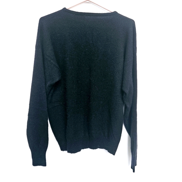 Vintage Hand Embroidered M/L Angora & Lambs wool  blend Pullover Knit Sweater - Picture 2 of 12